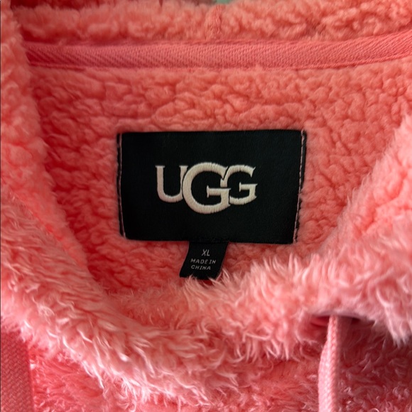 UGG Pink Fuzzy Hoodie - Picture 2 of 5
